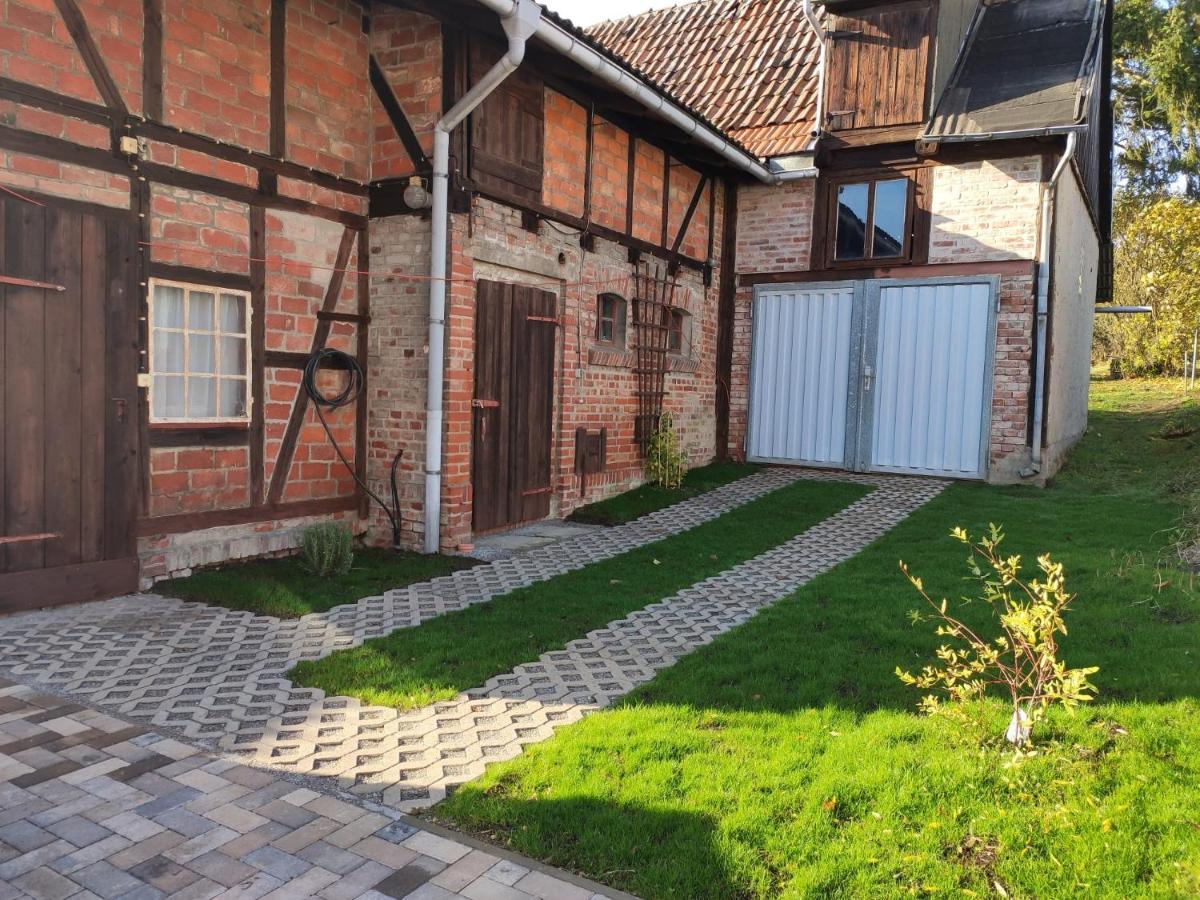 Ferienhaus Blaue Blume mit 11 kW Ladestation, Kamin, Terrasse, eingezäuntem Garten, WLAN, Netflix, Hunde willkommen! Güntersberge Exterior foto